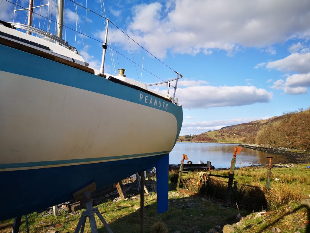 Stern view - new antifoul